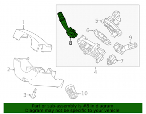 Steering column switch right Ford Explorer 11-19