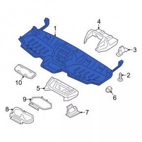 Upper console Ford Transit Connect MK2 13-
