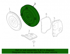 Torque converter Ford Escape MK3 13-19 1.5T