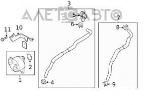 Pipes for gearbox cooler Mazda 6 18-21 short