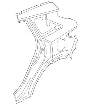 Quarter wing rear left Infiniti QX50 19-