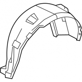 Rear right fender liner Lincoln MKX 16-
