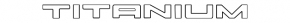 Emblem inscription TITANIUM tailgate Ford Escape MK4 20-22