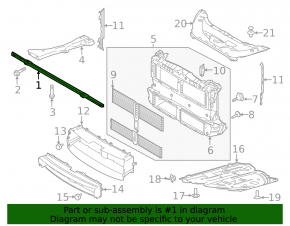 TV lower bar Ford Escape MK4 20 - dented