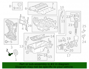 Chevrolet Volt 11-15 Crankshaft Pulley Bolt