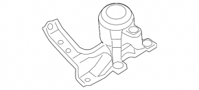 Right engine mount for Nissan Maxima 09-14 3.5, automatic transmission