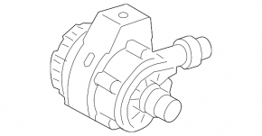 Auxiliary cooling motor BMW 5 G30 18-20 530e hybrid
