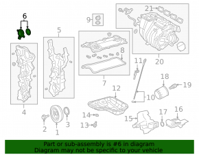 Motor camshaft gear outlet Toyota Camry v70 18-24 2.5 A25A-FKS