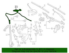 Mercedes W211 Headlight Washer Tubes