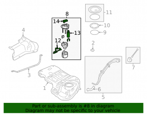 Fuel pump for Kia Sorento 10-15 2.4
