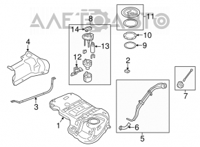 Fuel pump for Kia Sorento 10-15 2.4