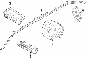 Airbag seat left Polestar 2 21- internal