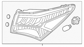 Light outer wing right Acura TLX Acura TLX 15-17 prerest
