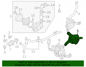Auxiliary cooling pump for the Kia Niro 23-26 HEV, PHEV inverter