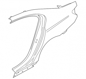 Quarter wing rear right BMW 7 G12 16-22