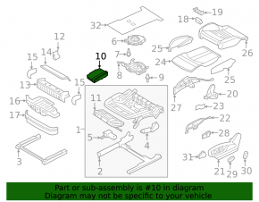 Audi E-Tron 19-23 Passenger Seat Control Unit