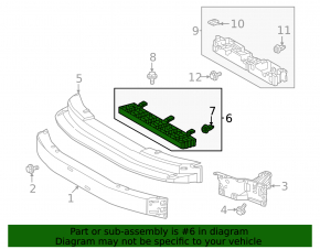 Lexus GX 24-26 Front Bumper Upper Absorber