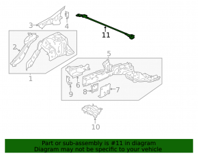 Front strut bar Honda Accord 13-15 2.4