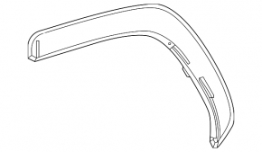 Rear right fender arch trim for Lexus LX600 LX700h 22-25