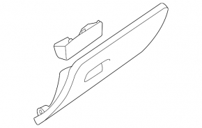 Glove box, glove compartment VW Touareg 11-17 black