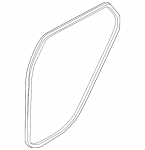 Door seal rear left Hyundai Elantra 21-23
