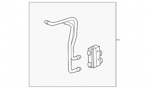 Cooling pipes for automatic transmission Chevrolet Malibu 19- 1.5T to the radiator
