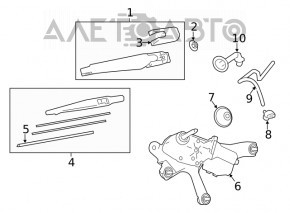 Rear wiper arm Toyota Rav4 19-
