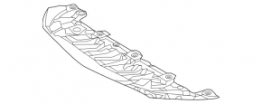 Front bumper protection Mercedes CLA 17-19