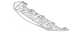 Front bumper protection Mercedes CLA 17-19