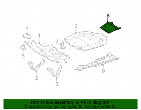 Rear engine guard for Mercedes X164 GL W164 ML
