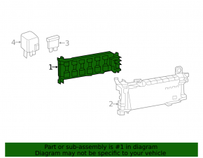 Mercedes CLA 14-19 dashboard fuse box