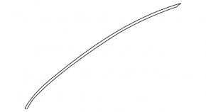 Upper door molding, front right, Mercedes R-class W251 06-13