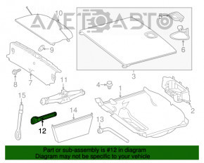 Jack handle Mercedes GLS-class X166 13-19