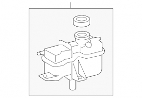 Lexus RX450h 10-15 inverter expansion tank with cap