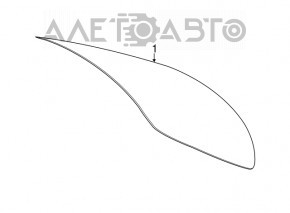 Rear window for Mercedes CLA 14-19