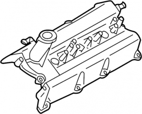 Left valve cover Nissan 350Z 03-07 3.5 VQ35DE