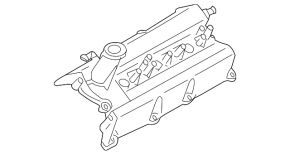 Left valve cover Nissan 350Z 03-07 3.5 VQ35DE