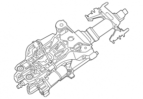 Steering column BMW 5 F10 11-16 AWD
