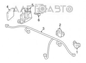 Blind Spot Sensor Mount Left Honda Accord 18-22