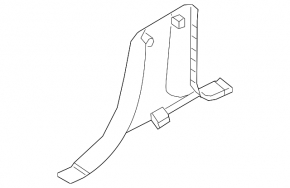 Center pillar trim lower left Volvo V90 17-22 usa black