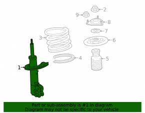 Shock absorber front left Mitsubishi Outlander Sport ASX 10- SATO TECH