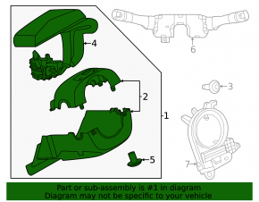 Nissan Ariya 23-25 Steering Column Cover