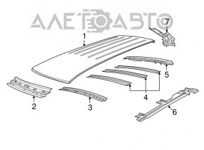 Roof metal Dodge Grand Caravan 11-17