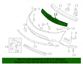 Nissan Murano 2003-2007 Front Bumper Absorber