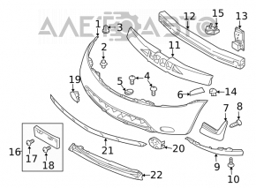 Nissan Murano 2003-2007 Front Bumper Absorber