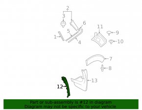 Left trunk lid gutter trim Mini Cooper Countryman F60 21-24