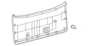 Toyota Sequoia 08-11 Trunk Door Trim Brown