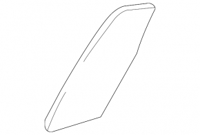 Toyota Highlander 2001-2007 rear left triangle door glass