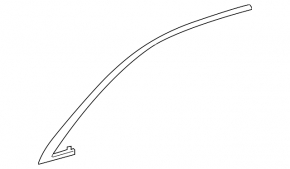 Upper door molding front left Lexus ES300h ES350 13-18 chrome