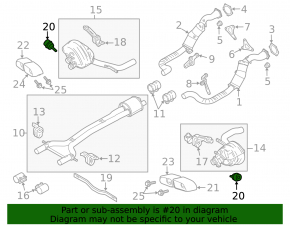 Vacuum actuator of the muffler flap right Porsche Panamera 10-16 3.0, 4.8